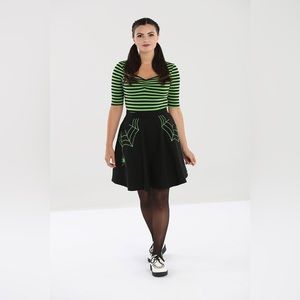 Hellbunny 4X Halloween Miss Muffet Skirt